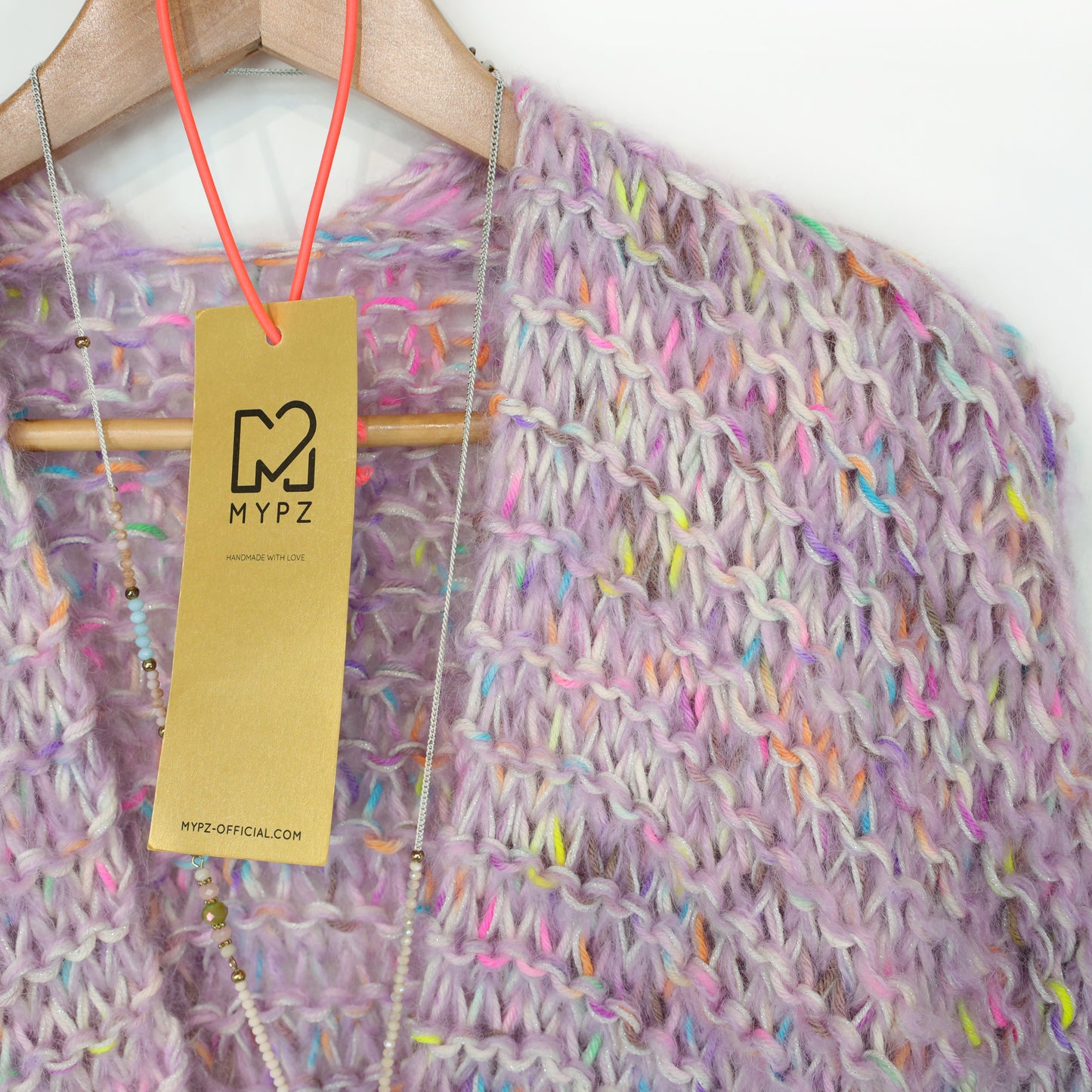 Breipakket – MYPZ kort Chunky Mohair-Merino vest Confetti Nights No.15 (ENG-NL-DE)