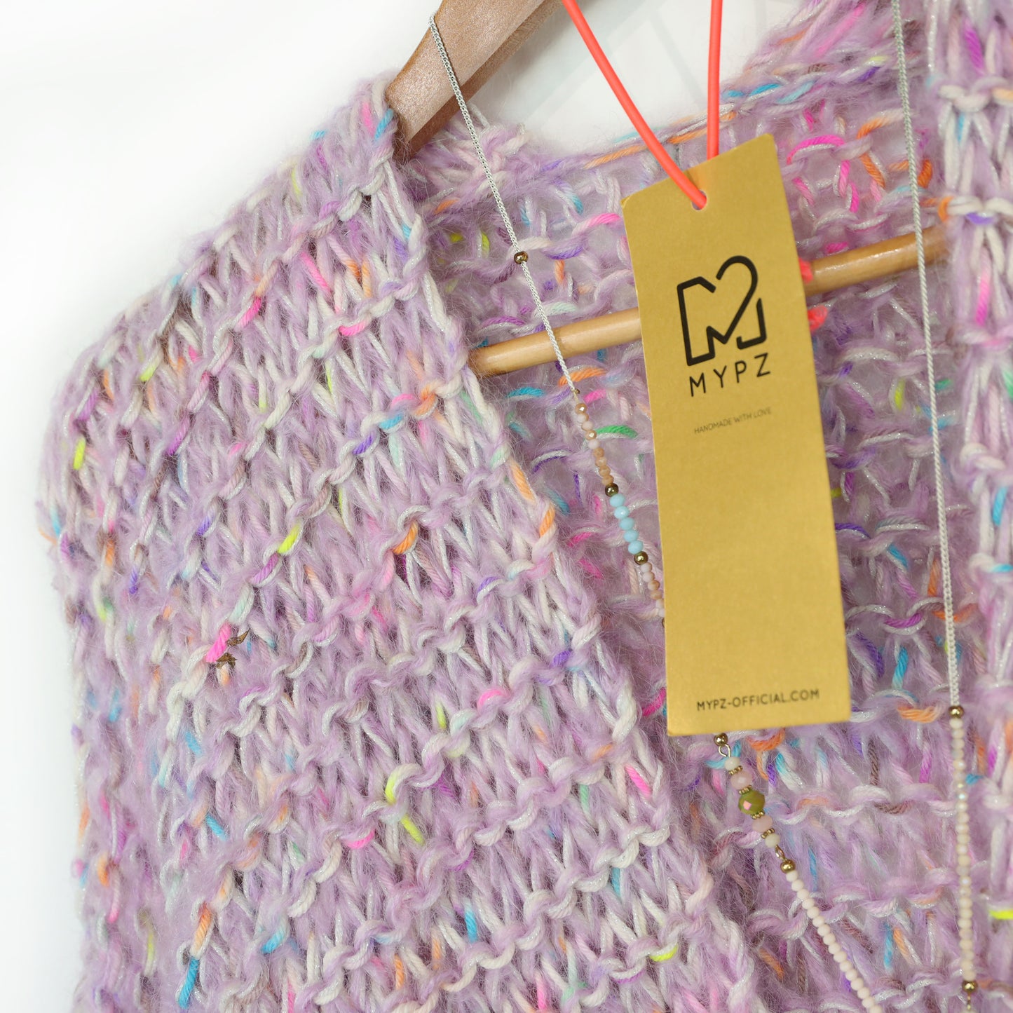 Breipakket – MYPZ kort Chunky Mohair-Merino vest Confetti Nights No.15 (ENG-NL-DE)