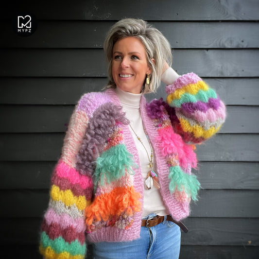 Breipakket - MYPZ kort Chunky mohair vest Rio no10