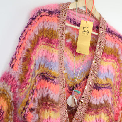 Breipakket – Chunky Mohair vest Colorflow Wave No.12 (ENG-NL-DE)