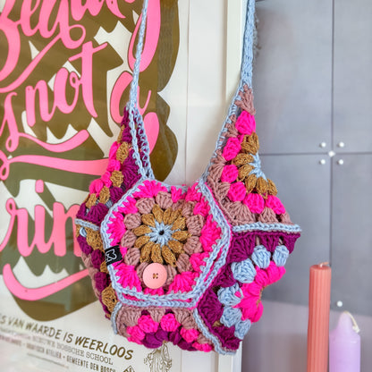 Haakpatroon - MYPZ hexagon tas Everly (ENG-NL-DE)