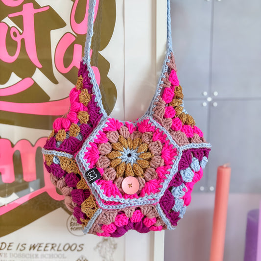 Haakpakket - MYPZ hexagon tas Everly (ENG-NL-DE)