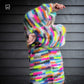 Haakpakket - Chunky Mohair vest Groovy Rainbow (ENG-NL)