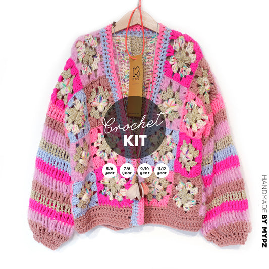 Haakpakket - Flowergranny vestje Fusion voor kinderen