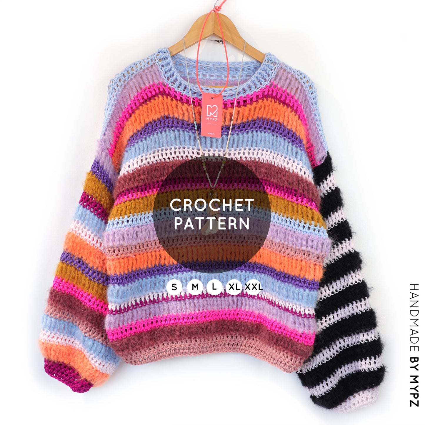 Crochet pattern – MYPZ Chunky pullover Sundays (ENG-NL-DE)