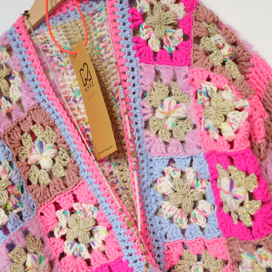 Haakpatroon - Flowergranny vestje Maia voor kinderen (ENG-NL)