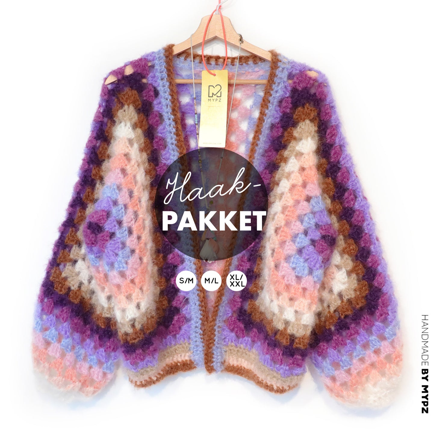 Crochet kit - MYPZ Hexagon Cardigan Elise (ENG-NL-DE)