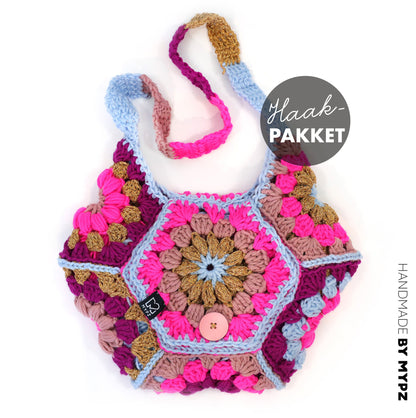 Haakpakket - MYPZ hexagon tas Everly (ENG-NL-DE)