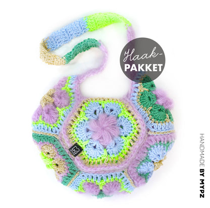Haakpakket - MYPZ hexagon tas Cocktail (ENG-NL-DE)