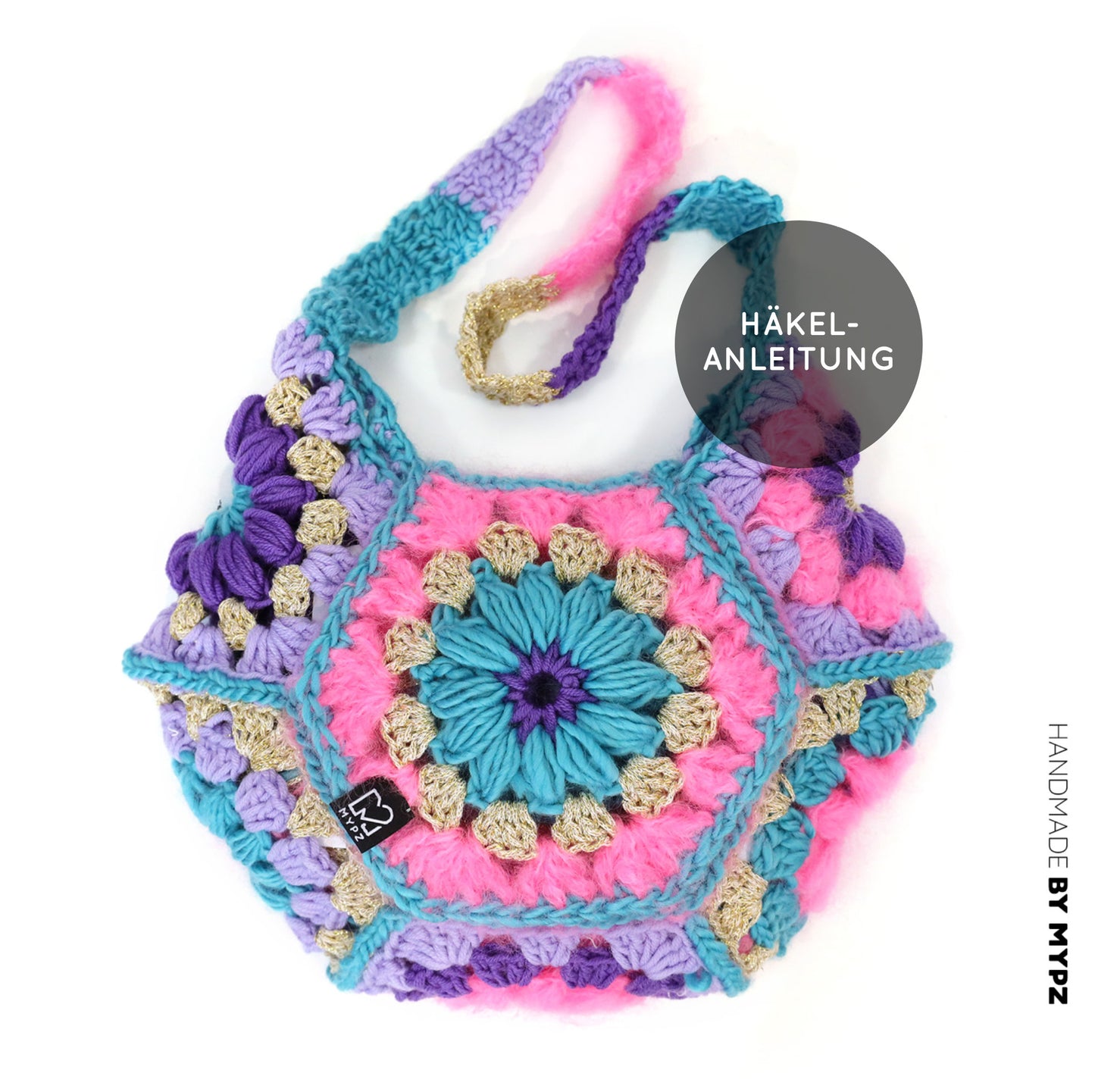 Haakpatroon - MYPZ hexagon tas Pacha (ENG-NL-DE-ES)