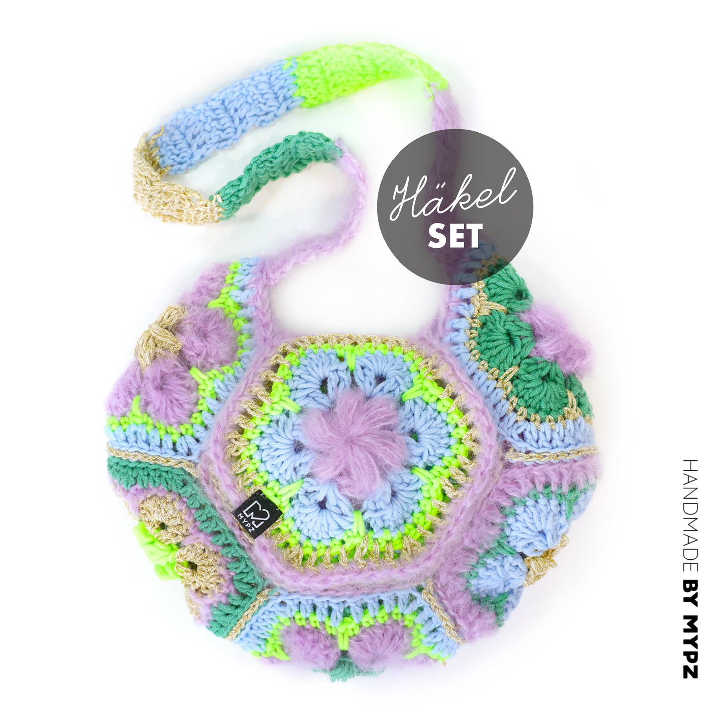 Haakpakket - MYPZ hexagon tas Cocktail (ENG-NL-DE)