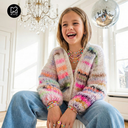 Breipakket – MYPZ Chunky Mohair Cardigan Scrap Yarn No12 (ENG-NL-DE)