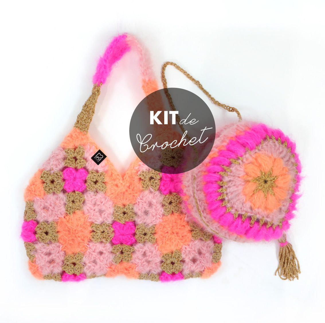 Haakpakket - MYPZ 3D Hart tas + Diamonds tas (ENG-NL-DE-FR-ES)