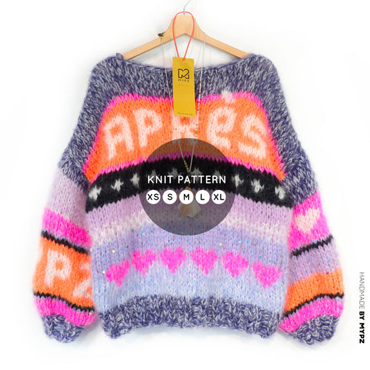 Breipatroon – MYPZ Chunky Mohair trui Après Ski No.9 (ENG-NL-DE)