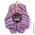 Breipatroon – MYPZ Basic Chunky mohair cardigan Flirty Red No.15 (ENG-NL-DE)