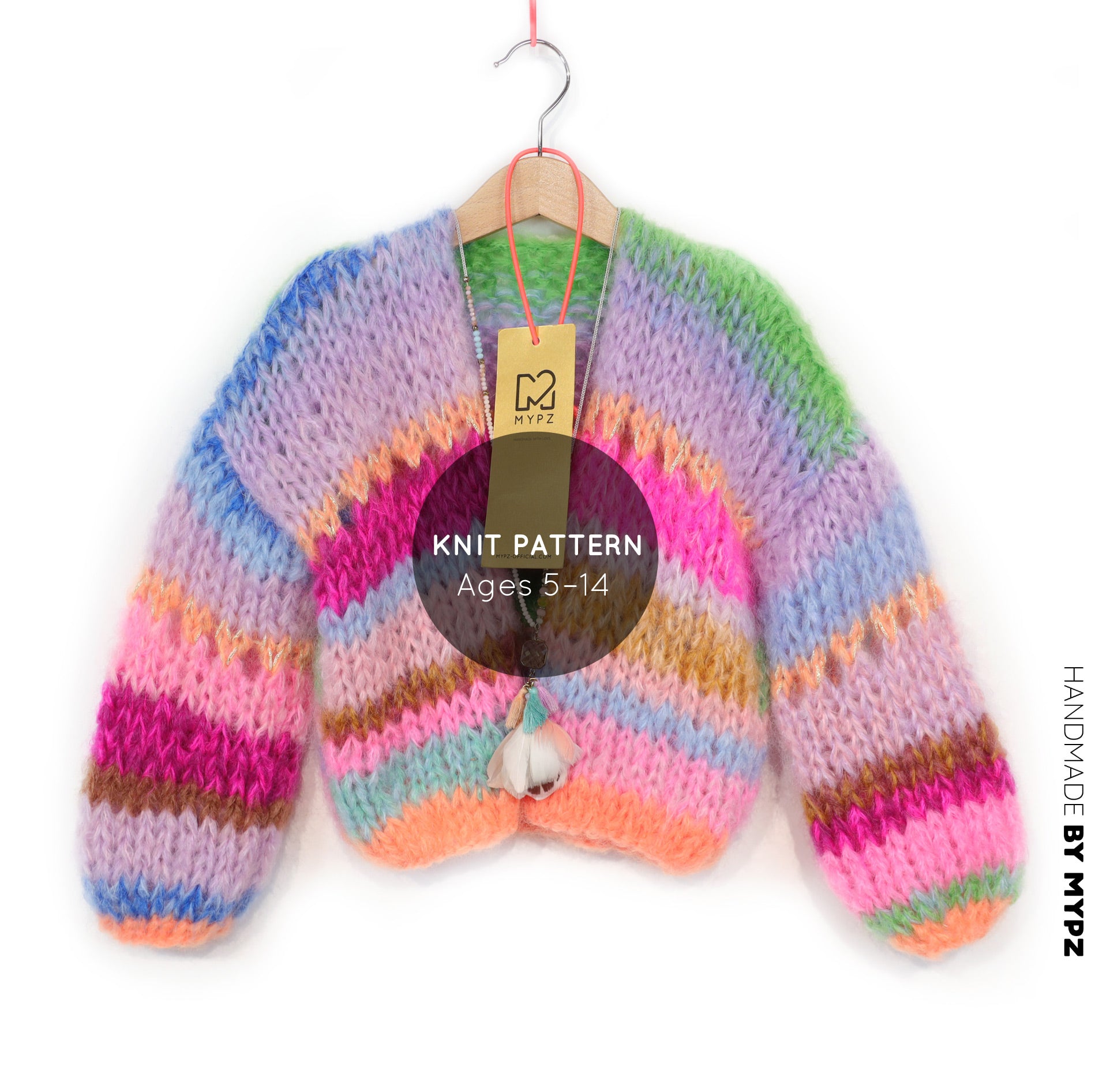 Knit pattern – MYPZ Chunky Mohair Cardigan GIRLZ No12 (ENG-NL-DE