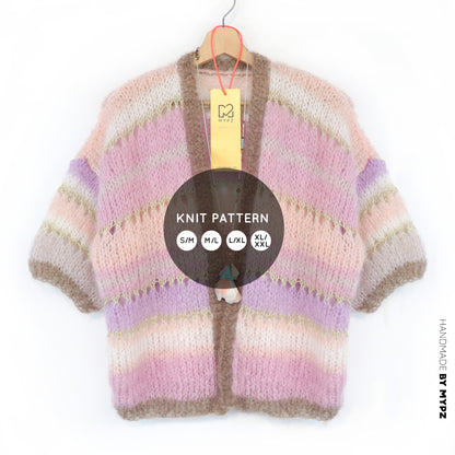 Breipatroon – MYPZ Light Mohair vest Milana No10 (ENG-NL-DE)