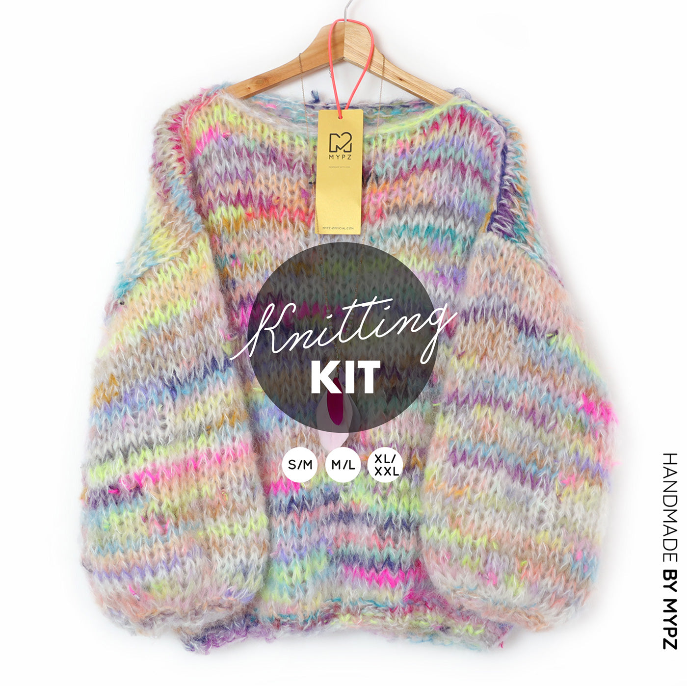 Knitting Kit – MYPZ Basic Chunky Pullover Scrap No15 (ENG-NL-DE)