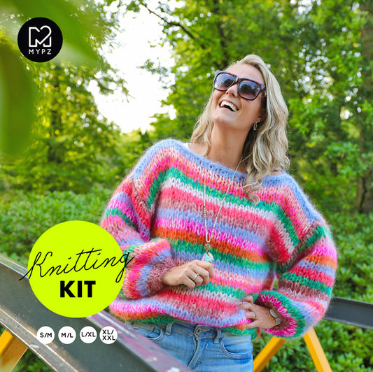 Knitting Kit – MYPZ Chunky Mohair Pullover Sicily No15 (ENG-NL)