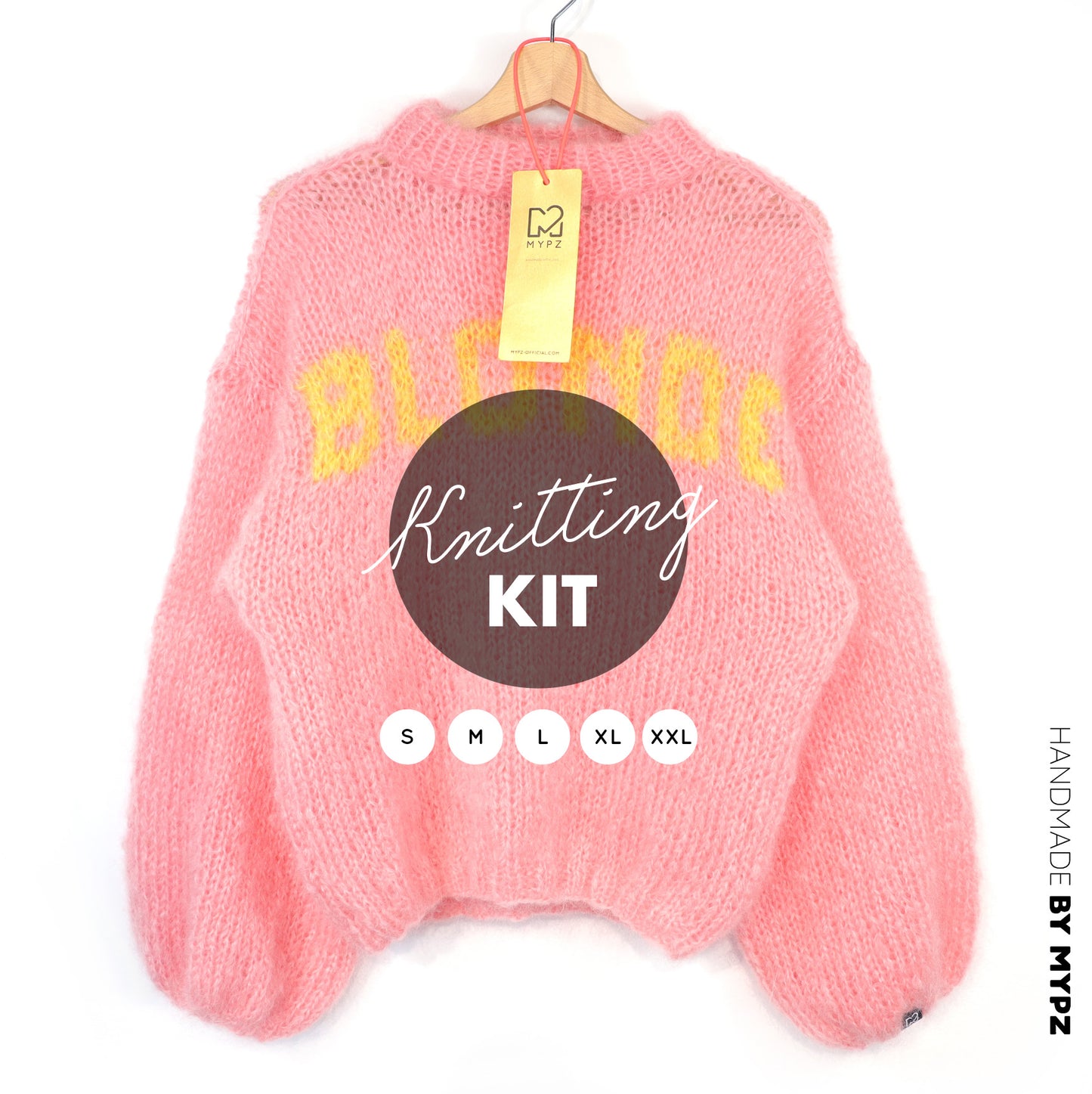 Breipakket – MYPZ Light Mohair trui Blonde No8 (ENG-DE-NL)