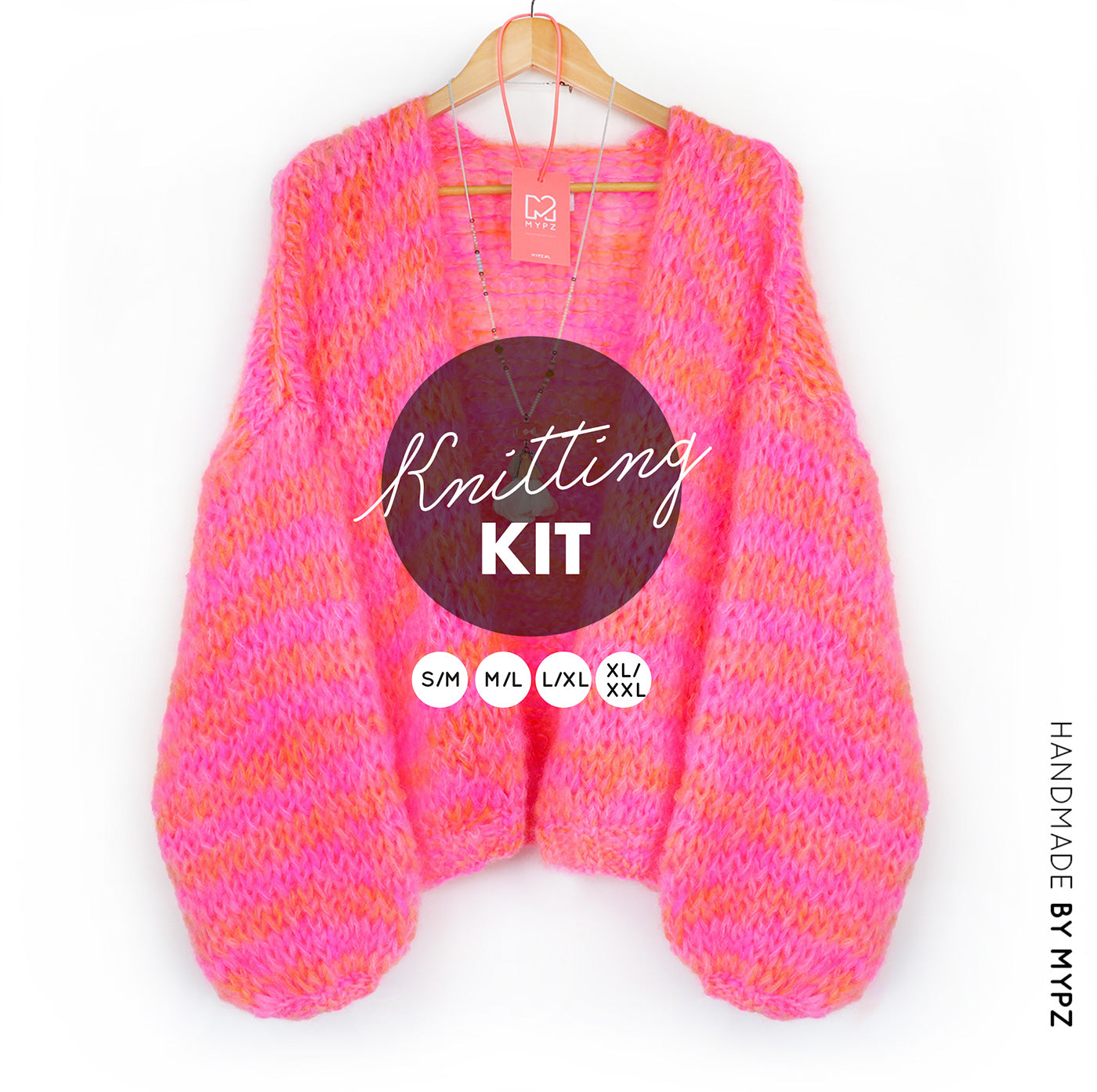 ModCloth Pink Pom Pom Long Sleeve Chunky Knit Cardigan- Size XL buy