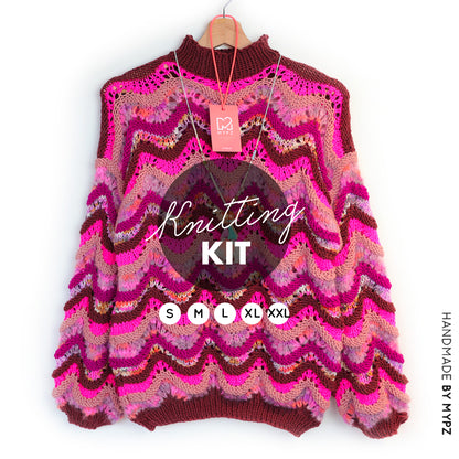 Knitting Kit – MYPZ Wave Pullover Marigold No.6 (ENG-NL-DE)