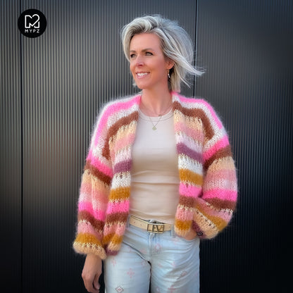 Breipakket – MYPZ Light Mohair Vest Caramel No10 (ENG-NL-DE)