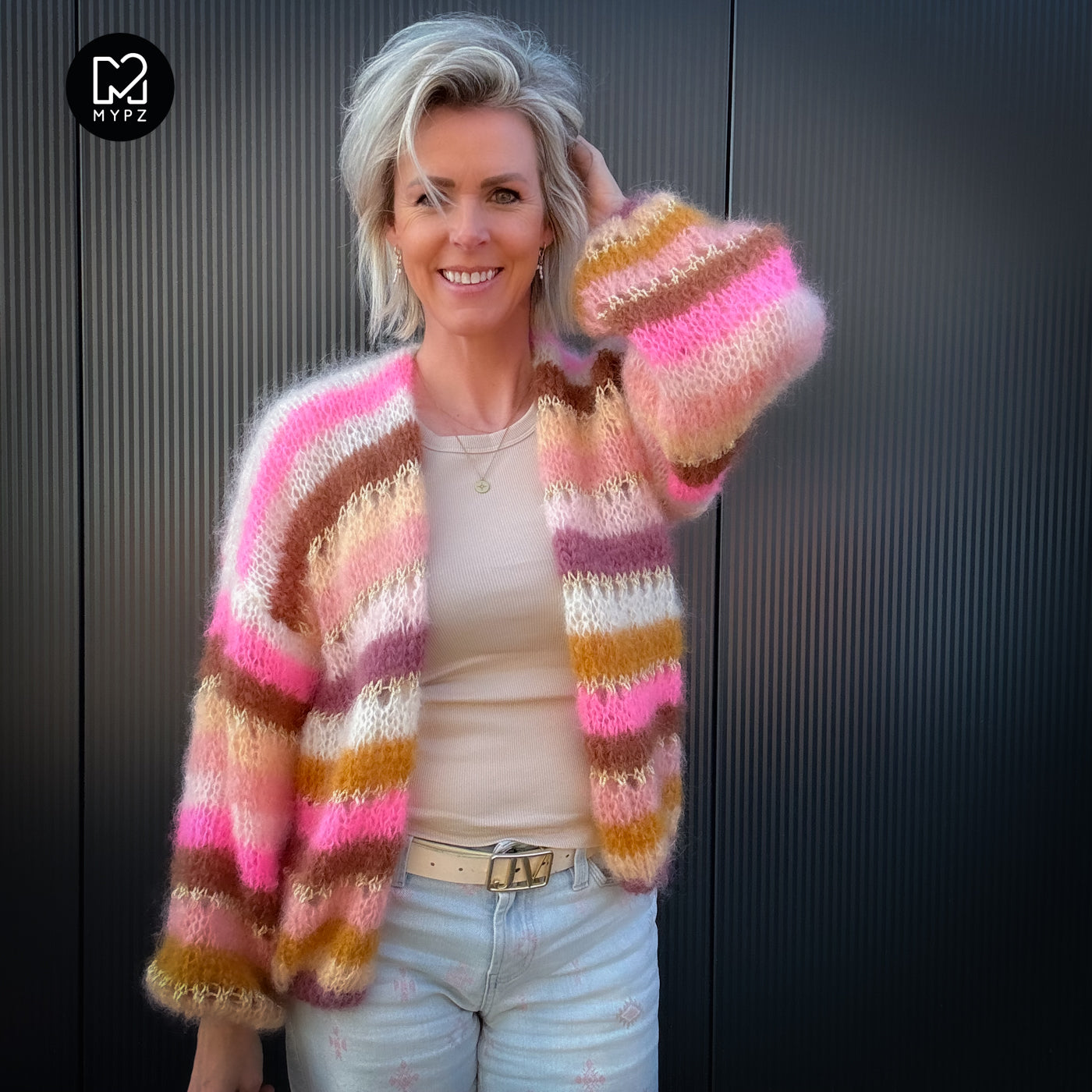 Breipakket – MYPZ Light Mohair Vest Caramel No10 (ENG-NL-DE)