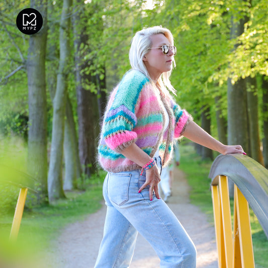 Breipakket – MYPZ Light Mohair vest Faby No10 (ENG-NL-DE)