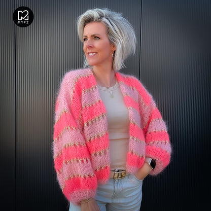 Knit pattern – MYPZ Short Light Mohair Cardigan Summerflow No10 (ENG-NL-DE)