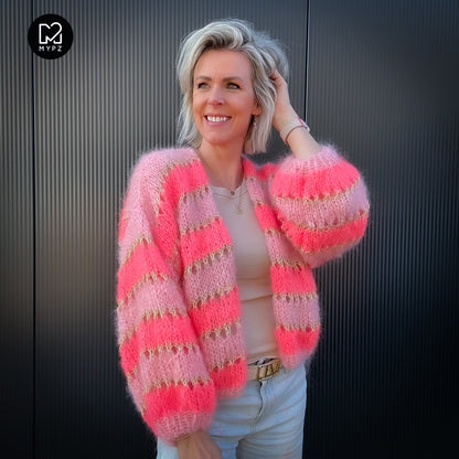 Knit pattern – MYPZ Short Light Mohair Cardigan Summerflow No10 (ENG-NL-DE)