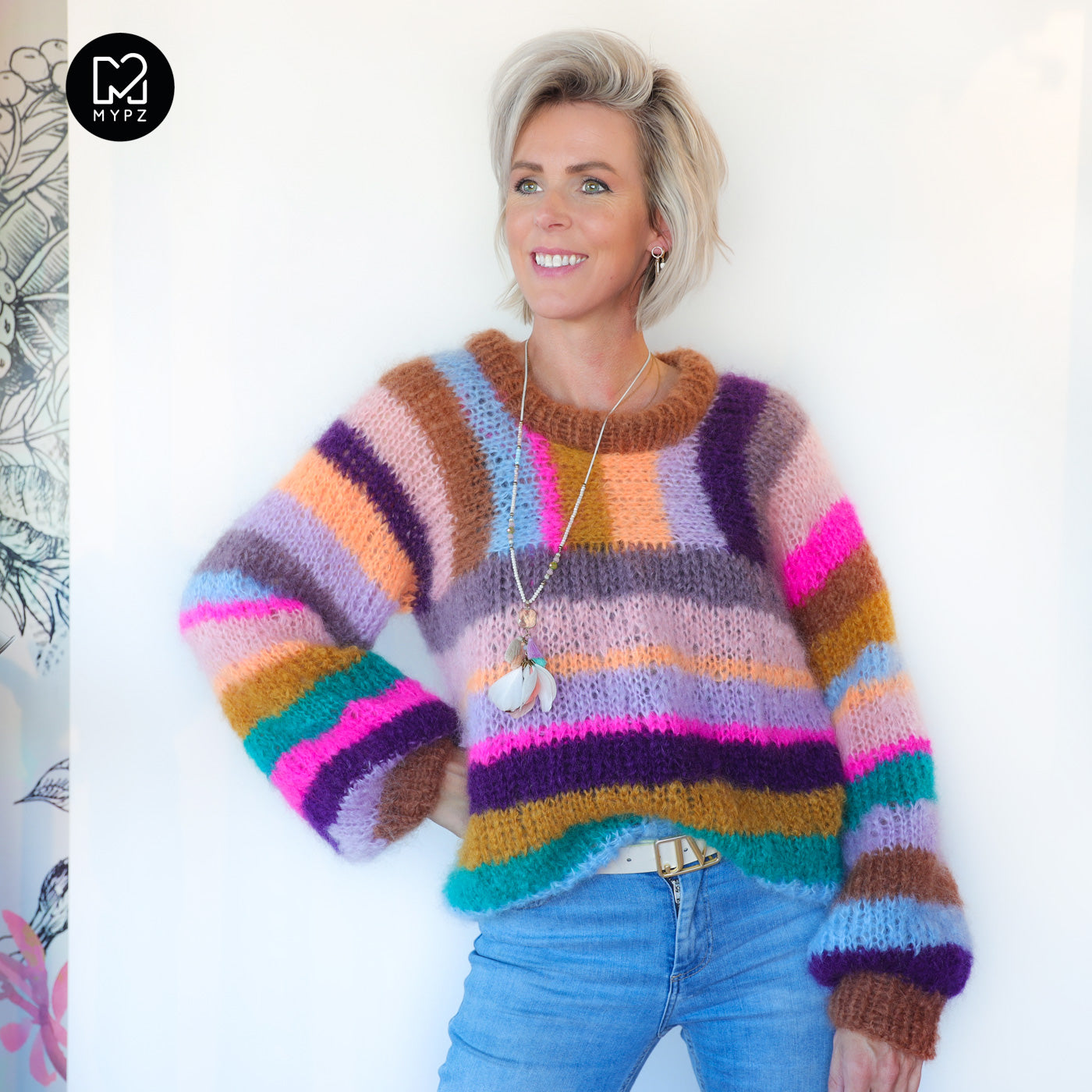 Knit Pattern – MYPZ Light Mohair pullover Como No9 (ENG-NL-DE)