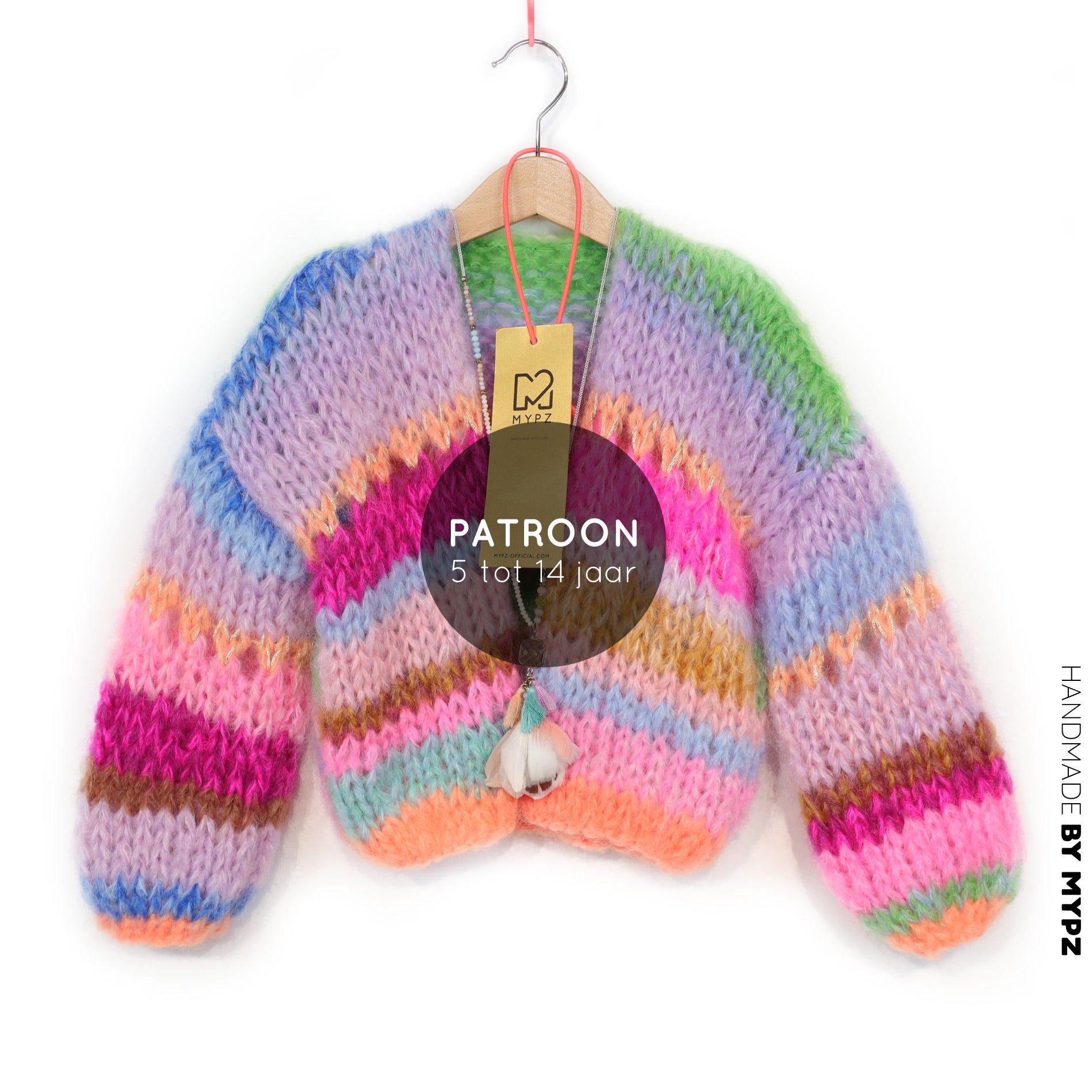 Knit pattern – MYPZ Chunky Mohair Cardigan GIRLZ No12 (ENG-NL-DE