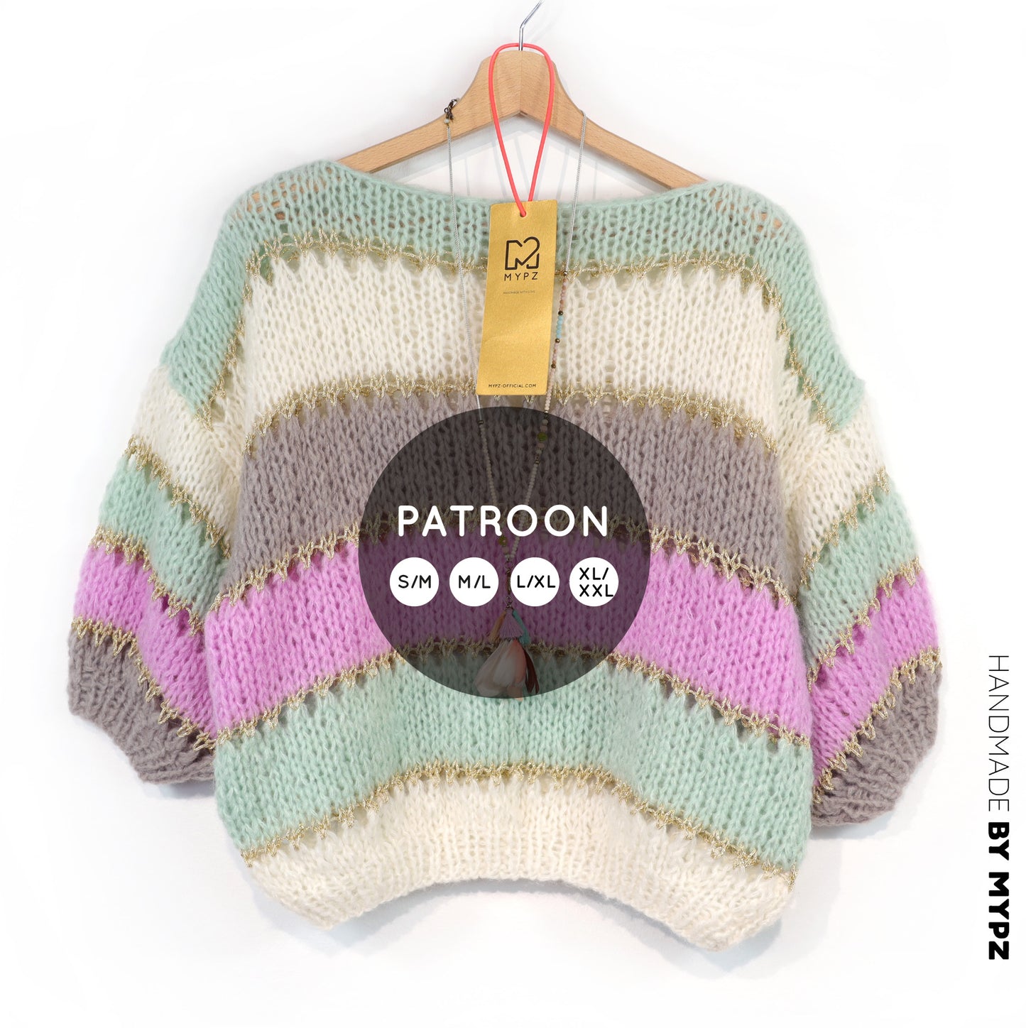 Knitting pattern – MYPZ Light Alpaca Top Clouds No10 (ENG-NL-DE-FR)