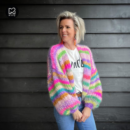 Knitting pattern – MYPZ Short Chunky Mohair Cardigan Aurora No.15 (ENG-NL)