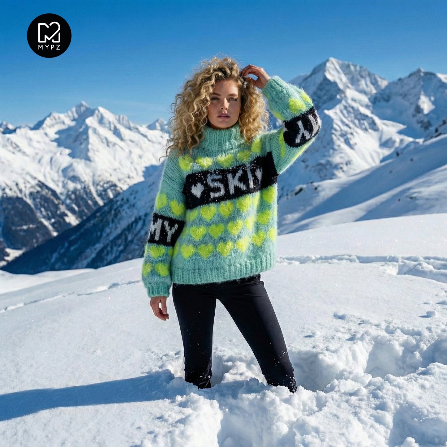 Breipakket – MYPZ Chunky Mohair Trui Mint Love No.9 (ENG-NL-DE)