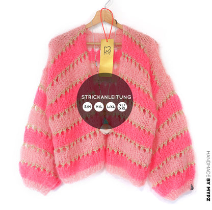 Knit pattern – MYPZ Short Light Mohair Cardigan Summerflow No10 (ENG-NL-DE)