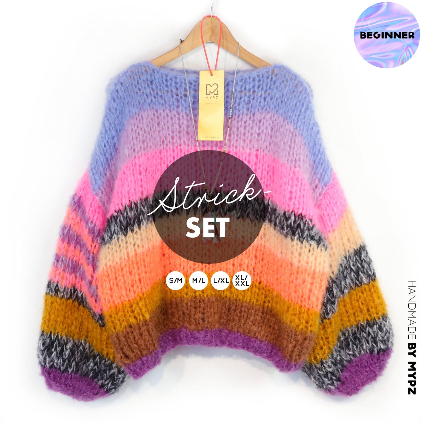 Breipakket – MYPZ Basic Chunky Pullover Candy Heat No15 (ENG-NL-DE)