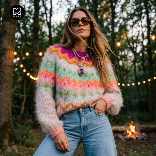 Breipakket – MYPZ Chunky Topdown Mohair Pullover Snowberry nr.12 (ENG-DE-NL-ES-FR-IT-DA-SV-NO)