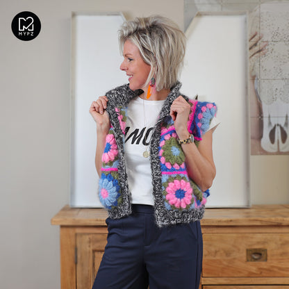 Haakpatroon - MYPZ 3D Granny Gilet PinkyBlue (ENG-NL)