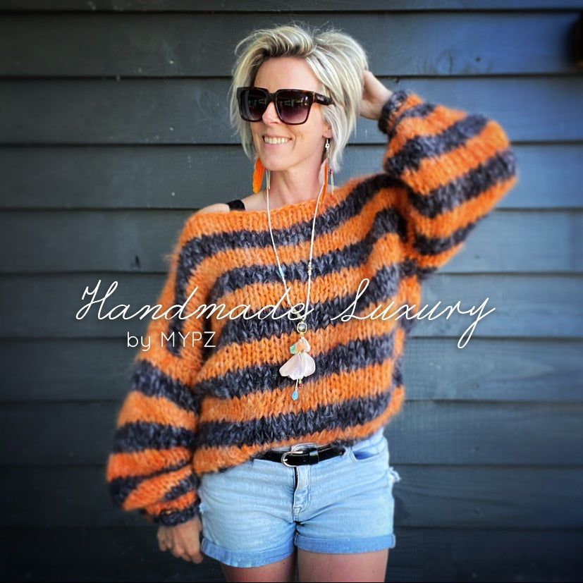 Orange 2024 chunky sweater