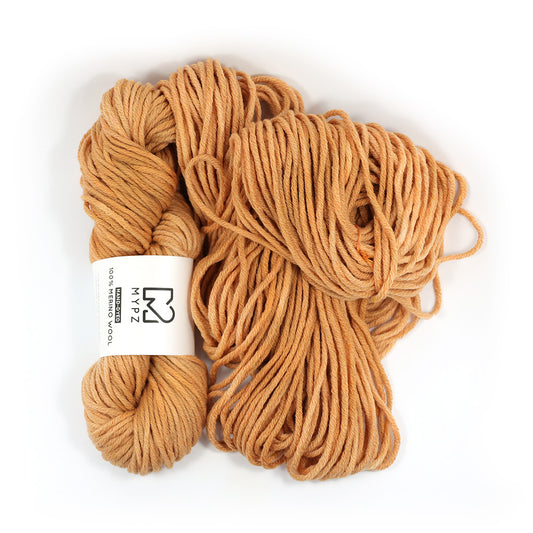 MYPZ Hand-dyed 100% Chunky Merino Wool – Brown