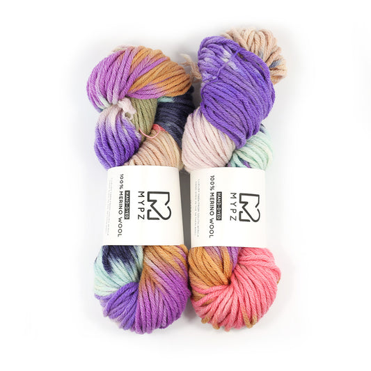 MYPZ Hand-dyed 100% Chunky Merino Wool – Vivienne