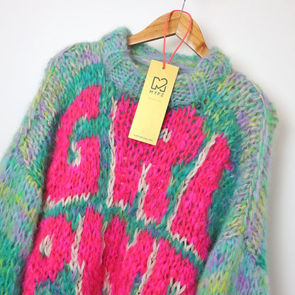 Breipatroon – MYPZ basic chunky mohair trui GIRL POWER NO.15 (ENG-NL)