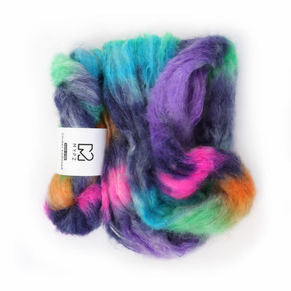 MYPZ Chunky kidmohair DK – handgeverfd Blue Magic V2