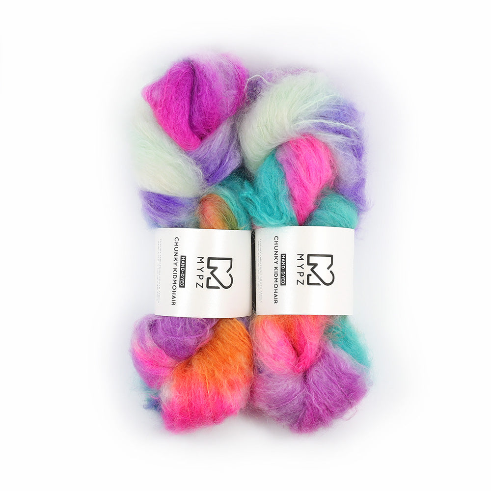 MYPZ Chunky kidmohair – hand-dyed Ibiza