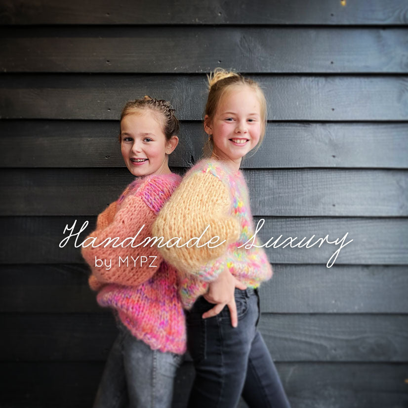 Knit pattern – MYPZ basic chunky mohair pullover for kids  NO.15 - beginner (ENG-NL)