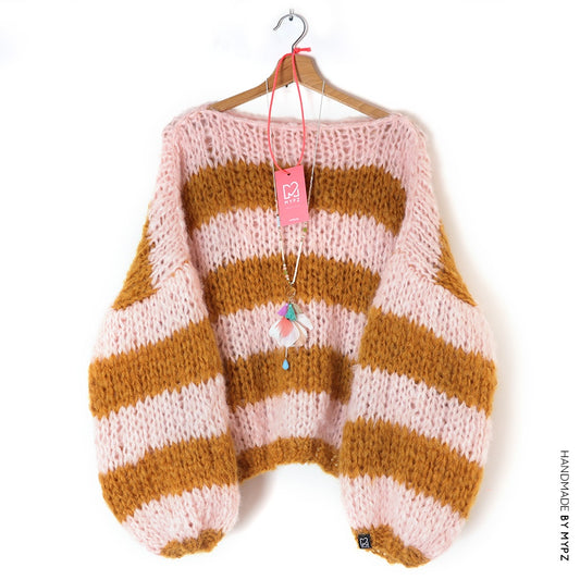 Breipatroon – MYPZ basic BIG chunky mohairtrui Apache voor beginners nr. 15 (ENG-DE-NL-ES-FR-IT-DA-SV-NO)