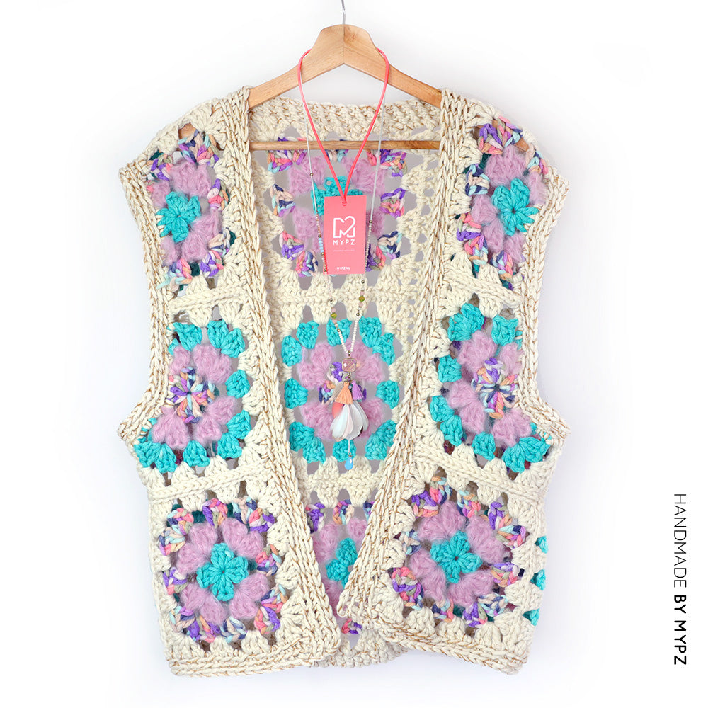 Crochet pattern - MYPZ Granny Boho Gilet Sea (ENG-NL) – MYPZ Handmade Luxury