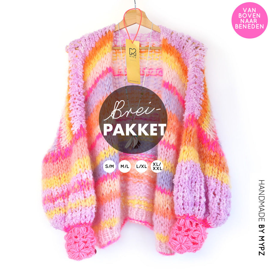Breipakket – MYPZ Chunky top-down vest Joy No.15 (ENG-NL)